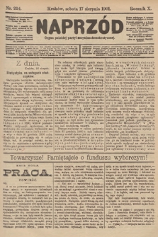 Naprzód : organ polskiej partyi socyalno-demokratycznej. 1901, nr 224 [nakład pierwszy skonfiskowany]
