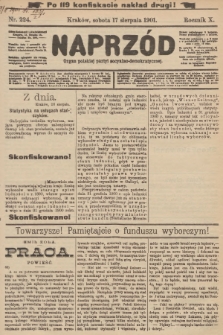 Naprzód : organ polskiej partyi socyalno-demokratycznej. 1901, nr 224 (po konfiskacie nakład drugi!)