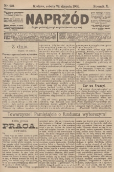 Naprzód : organ polskiej partyi socyalno-demokratycznej. 1901, nr 231