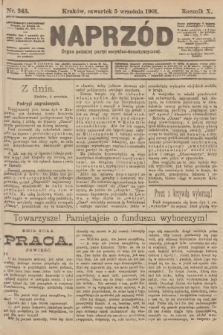 Naprzód : organ polskiej partyi socyalno-demokratycznej. 1901, nr 243 [po konfiskacie nakład drugi!]
