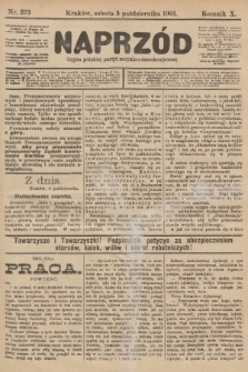Naprzód : organ polskiej partyi socyalno-demokratycznej. 1901, nr 273