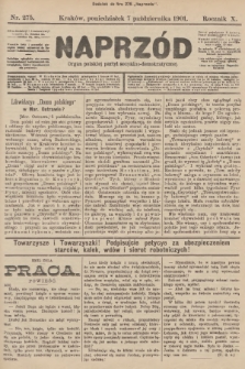 Naprzód : organ polskiej partyi socyalno-demokratycznej. 1901, nr 275