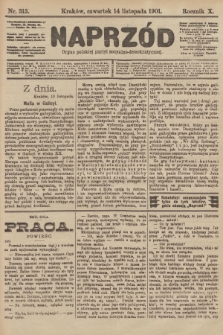 Naprzód : organ polskiej partyi socyalno-demokratycznej. 1901, nr 313