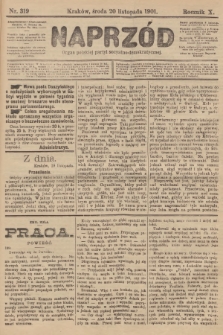 Naprzód : organ polskiej partyi socyalno-demokratycznej. 1901, nr 319