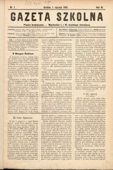 Gazeta Szkolna : pismo krytyczne. 1904, nr 1
