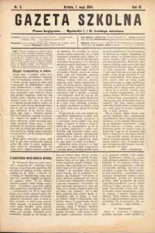 Gazeta Szkolna : pismo krytyczne. 1904, nr 9
