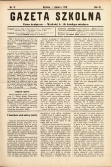 Gazeta Szkolna : pismo krytyczne. 1904, nr 11
