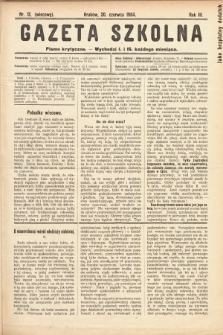 Gazeta Szkolna : pismo krytyczne. 1904, nr 12