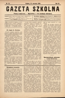 Gazeta Szkolna : pismo krytyczne. 1904, nr 18