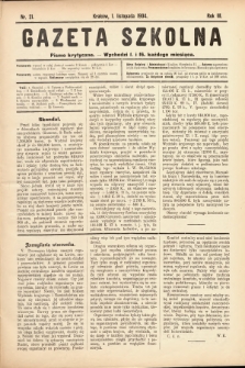 Gazeta Szkolna : pismo krytyczne. 1904, nr 21