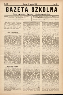 Gazeta Szkolna : pismo krytyczne. 1904, nr 24