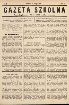Gazeta Szkolna : pismo krytyczne. 1905, nr 2
