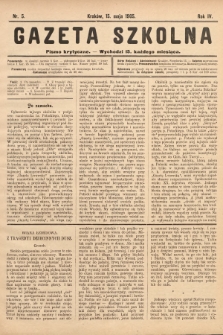 Gazeta Szkolna : pismo krytyczne. 1905, nr 5