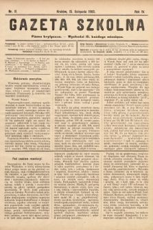 Gazeta Szkolna : pismo krytyczne. 1905, nr 11