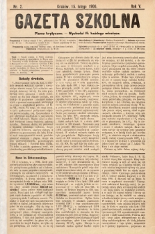 Gazeta Szkolna : pismo krytyczne. 1906, nr 2