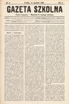 Gazeta Szkolna : pismo krytyczne. 1906, nr 9
