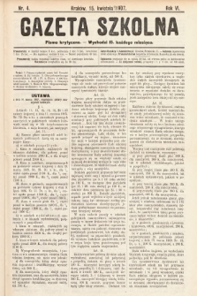 Gazeta Szkolna : pismo krytyczne. 1907, nr 4