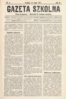 Gazeta Szkolna : pismo krytyczne. 1907, nr 5