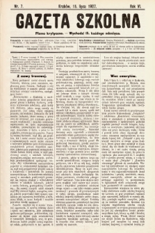 Gazeta Szkolna : pismo krytyczne. 1907, nr 7