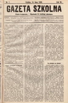 Gazeta Szkolna : pismo krytyczne. 1908, nr 7