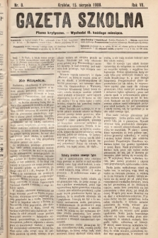 Gazeta Szkolna : pismo krytyczne. 1908, nr 8