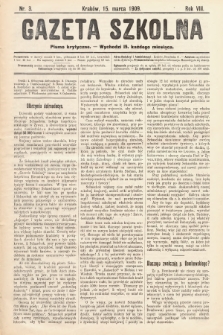 Gazeta Szkolna : pismo krytyczne. 1909, nr 3