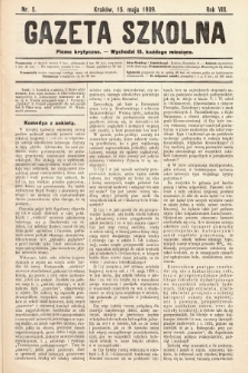 Gazeta Szkolna : pismo krytyczne. 1909, nr 5