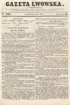 Gazeta Lwowska. 1851, nr 198