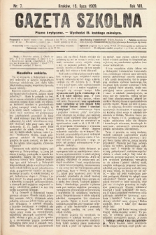 Gazeta Szkolna : pismo krytyczne. 1909, nr 7