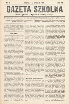 Gazeta Szkolna : pismo krytyczne. 1909, nr 9