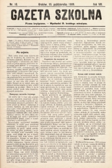 Gazeta Szkolna : pismo krytyczne. 1909, nr 10