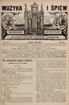 Muzyka i Śpiew: miesięcznik artystyczny : poświęcony sprawom muzycznym i zawodowym. 1921, nr 19
