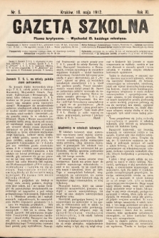 Gazeta Szkolna : pismo krytyczne. 1912, nr 5