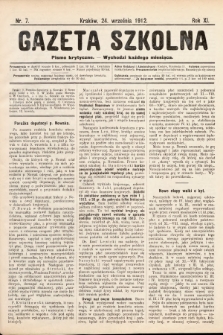 Gazeta Szkolna : pismo krytyczne. 1912, nr 7