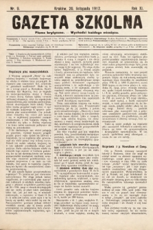 Gazeta Szkolna : pismo krytyczne. 1912, nr 9