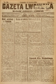 Gazeta Lwowska. 1924, nr 134