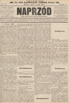 Naprzód : organ polskiej partyi socyalno-demokratycznej. 1902, nr 119 (po konfiskacie nakład drugi)