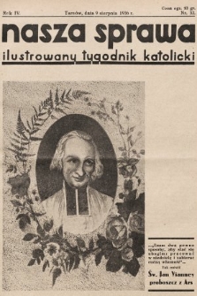 Nasza Sprawa : ilustrowany tygodnik katolicki. 1936, nr 32
