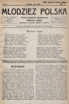 Młodzież Polska : pismo katolickich Stowarzyszeń młodzieży polskiej zatrudnionej w przemyśle, kupiectwie i rolnictwie. 1921, nr 2