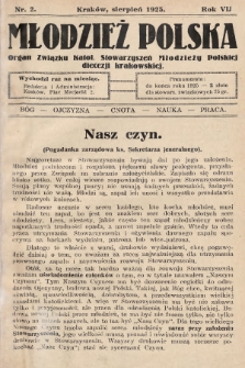 Młodzież Polska : organ Związku Katol. Stowarzyszeń Młodzieży Polskiej diecezji krakowskiej. 1925, nr 2