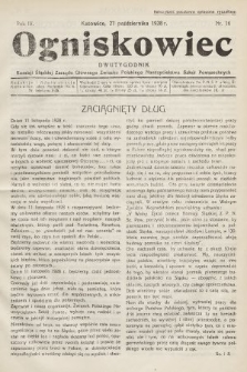 Ogniskowiec : dwutygodnik Komisji Śląskiej Zarządu Głównego Związku Polskiego Nauczycielstwa Szkół Powszechnych. 1928, nr 16