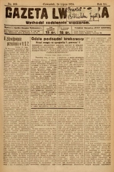 Gazeta Lwowska. 1924, nr 169