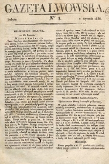 Gazeta Lwowska. 1836, nr 1
