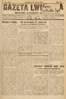 Gazeta Lwowska. 1924, nr 172