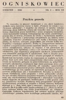 Ogniskowiec : organ Zw. Nauczycielstwa Polskiego : Okręg Śląski. 1936, nr 3