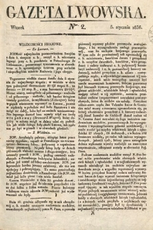 Gazeta Lwowska. 1836, nr 2