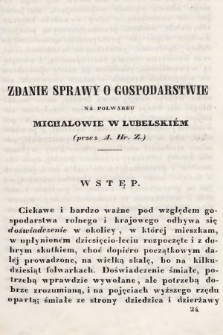 Roczniki Gospodarstwa Krajowego. [R. 2], 1843, T. 2, nr 2