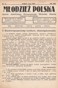 Młodzież Polska : okólnik Katolickiego Stowarzyszenia Młodzieży Męskiej diecezji krakowskiej. 1935, nr 2