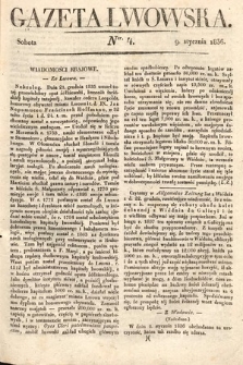 Gazeta Lwowska. 1836, nr 4