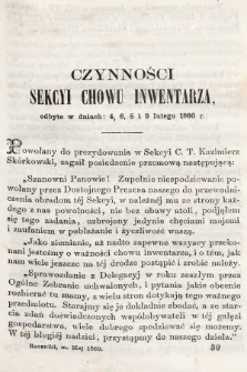 Roczniki Gospodarstwa Krajowego. R. 18, 1860, T. 39, poszyt 2